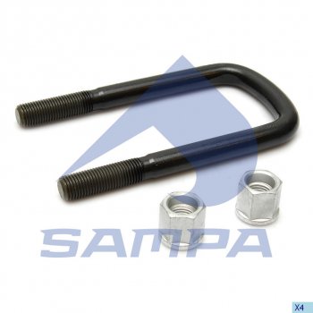 Стремянка SCANIA рессоры задней (M22x2.5x226мм) SAMPA SAMPA 041.1171
