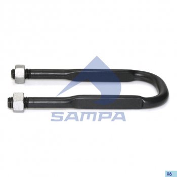 1 499 р. Стремянка SCANIA P340 рессоры задней (с гайками) SAMPA SAMPA 041.135  с доставкой в г. Керчь. Увеличить фотографию 1