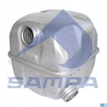 16 099 р. Глушитель SCANIA P,R series средняя часть SAMPA SAMPA 041.231  с доставкой в г. Керчь. Увеличить фотографию 1