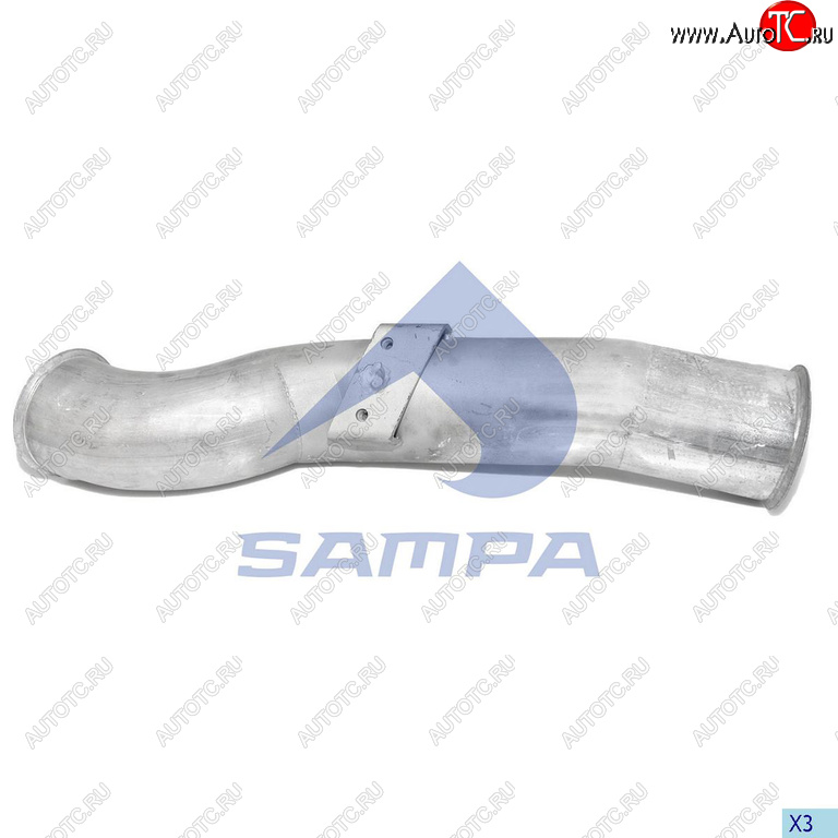 5 999 р. Труба выхлопная глушителя SCANIA SAMPA SAMPA 041.243  с доставкой в г. Керчь