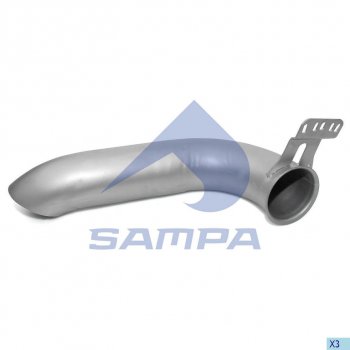 5 449 р. Глушитель SCANIA (ЕВРО-5) SAMPA SAMPA 041.253  с доставкой в г. Керчь. Увеличить фотографию 1