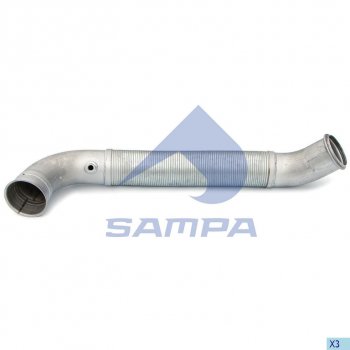 6 999 р. Труба промежуточная глушителя SCANIA с гофрой SAMPA SAMPA 041.376  с доставкой в г. Керчь. Увеличить фотографию 1