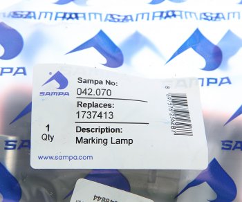 919 р. Фонарь габаритный SCANIA 4 series желтый светодиодный (патрон овальный) SAMPA SAMPA 042.070  с доставкой в г. Керчь. Увеличить фотографию 3