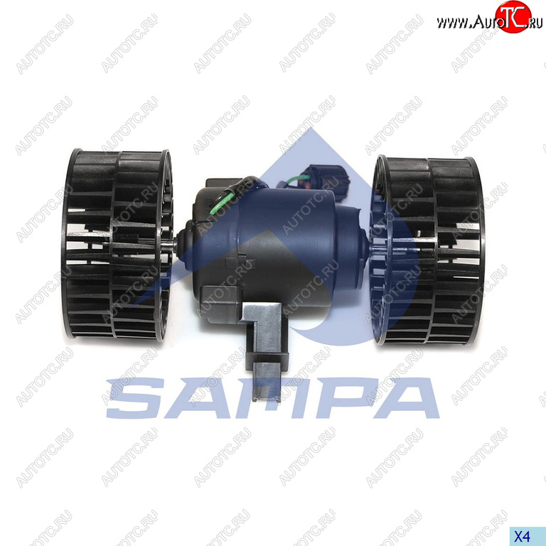 4 399 р. Мотор отопителя SCANIA 4 series (95-) в сборе с крыльчаткой SAMPA SAMPA 042.206  с доставкой в г. Керчь