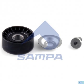 799 р. Ролик приводного ремня SCANIA P,G,R,T series обводной SAMPA SAMPA 042.273  с доставкой в г. Керчь. Увеличить фотографию 1