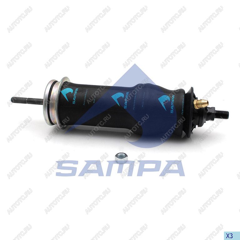2 439 р. Амортизатор SCANIA кабины (пневмо) (212304 II) в сборе SAMPA SAMPA 043.144-01  с доставкой в г. Керчь