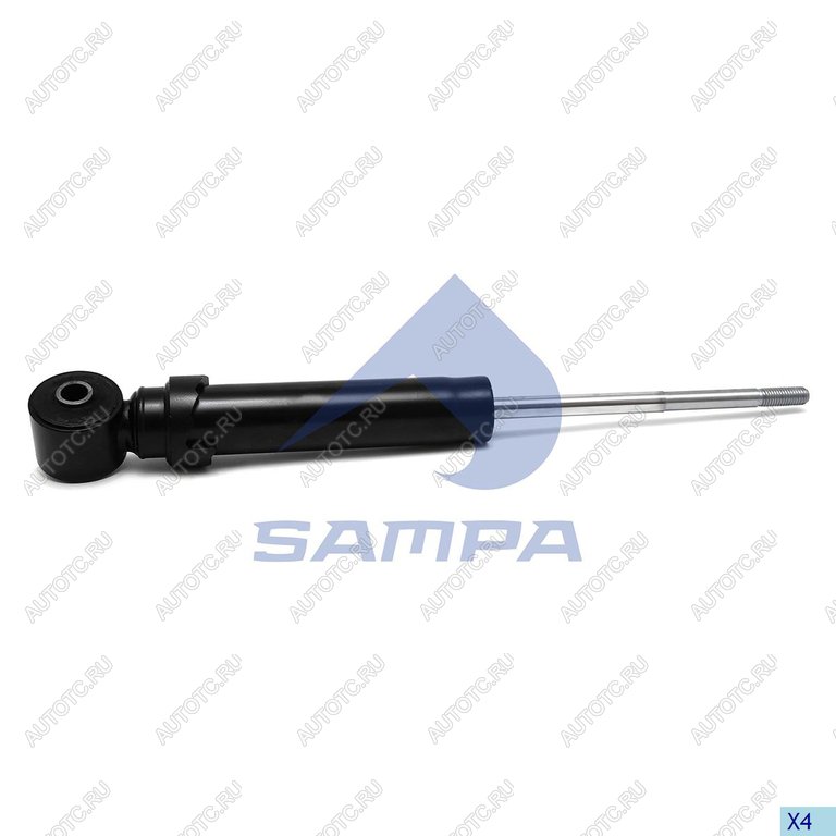 1 999 р. Амортизатор SCANIA 4,P,G,R,T series кабины задний (270322 12x91 14x50 IO) SAMPA SAMPA 044.067-01  с доставкой в г. Керчь