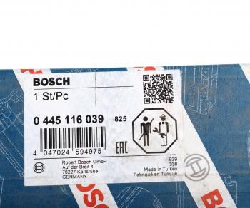 45 999 р. Форсунка AUDI A4 (11-) (3.0TDI) топливная (CDUC) BOSCH BOSCH 0445116039  с доставкой в г. Керчь. Увеличить фотографию 5