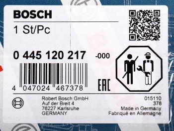 29 599 р. Форсунка MAN TGA,TGS,TGX дв.D2066,D2676 топливная BOSCH BOSCH 0445120217  с доставкой в г. Керчь. Увеличить фотографию 6