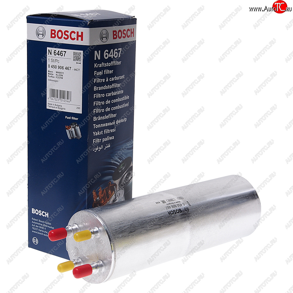 3 299 р. Фильтр топливный VW T5 (03-),Touareg (03-) (TDI) BOSCH BOSCH 0450906467 BOSCH 0450906467  с доставкой в г. Керчь
