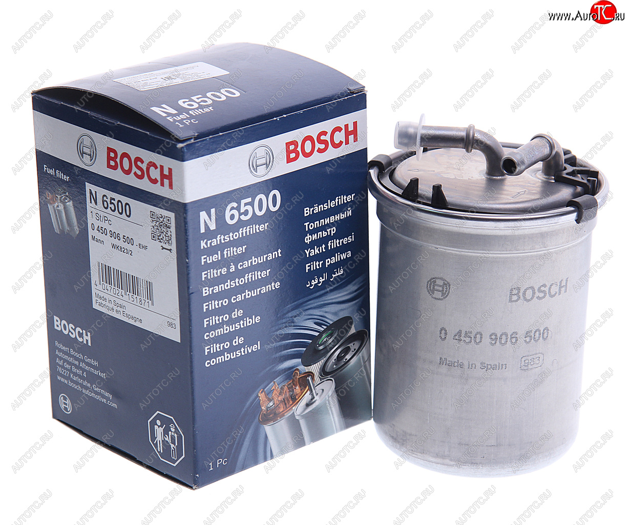 1 999 р. Фильтр топливный VW AUDI SEAT SKODA BOSCH BOSCH 0450906500  с доставкой в г. Керчь