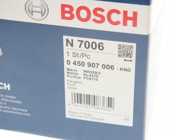 2 269 р. Фильтр топливный PEUGEOT Partner CITROEN Berlingo BOSCH BOSCH 0450907006  с доставкой в г. Керчь. Увеличить фотографию 5