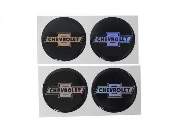 264 р. Эмблема диска колесного CHEVROLET (6см) комплект 4шт. AUTOSTICKERS 04684041728  с доставкой в г. Керчь. Увеличить фотографию 1