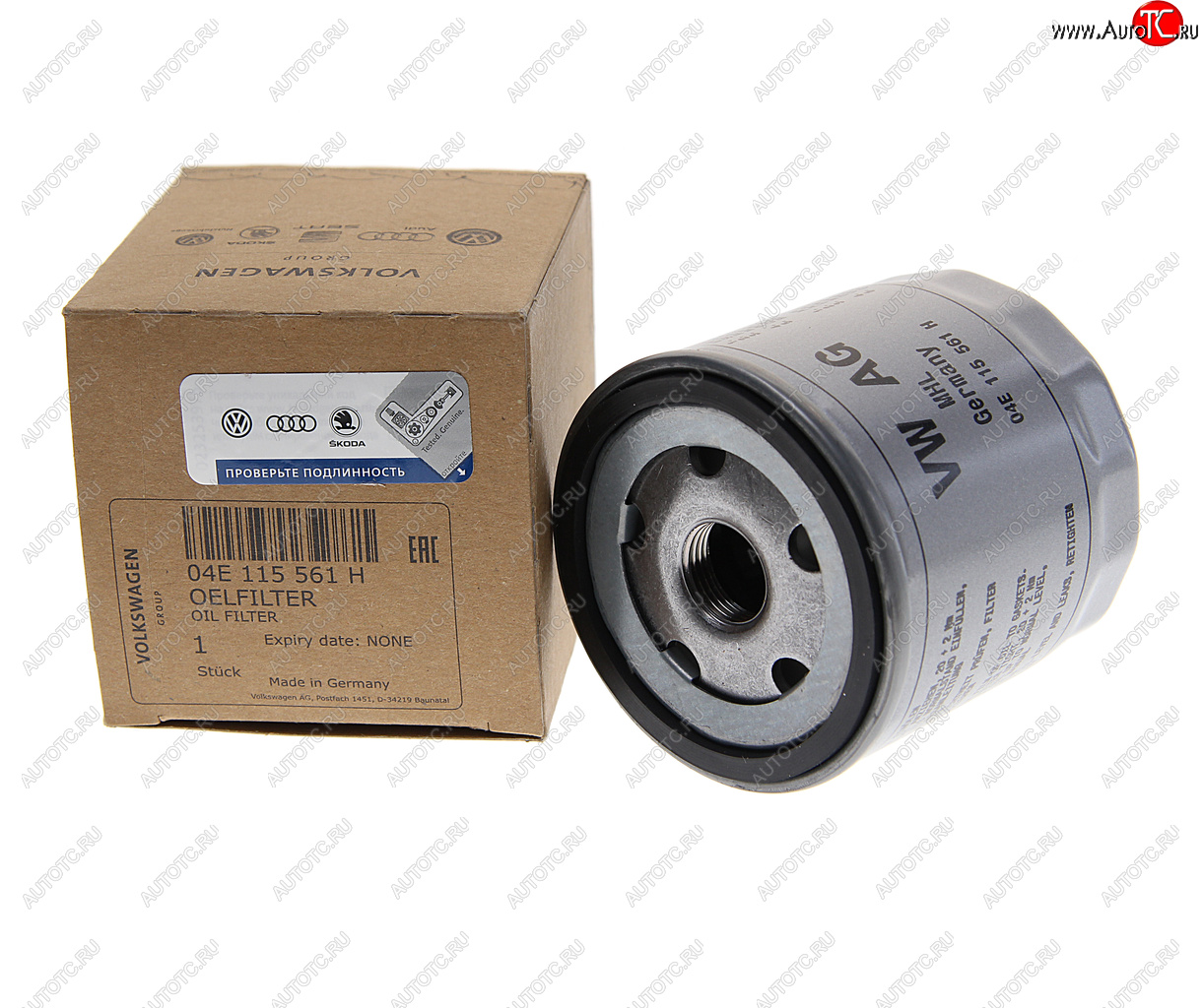 1 199 р. Фильтр масляный VW Golf (12-),Polo (12-) AUDI A3 (12-) SEAT Leon SKODA Octavia OE VAG 04e115561h  с доставкой в г. Керчь