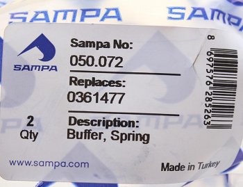 159 р. Отбойник DAF рессоры SAMPA SAMPA 050.072  с доставкой в г. Керчь. Увеличить фотографию 3