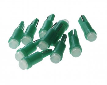 9 р. Лампа светодиодная 12V T5 W2x4.6d COB Green MEGA ELECTRIC MEGA ELECTRIC 05012g  с доставкой в г. Керчь. Увеличить фотографию 1