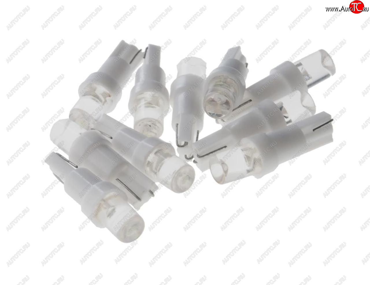 10 р. Лампа светодиодная 12V T5 W2x4.6d с патроном B8.5d 1 LED CONE White MEGA ELECTRIC MEGA ELECTRIC 050212w  с доставкой в г. Керчь