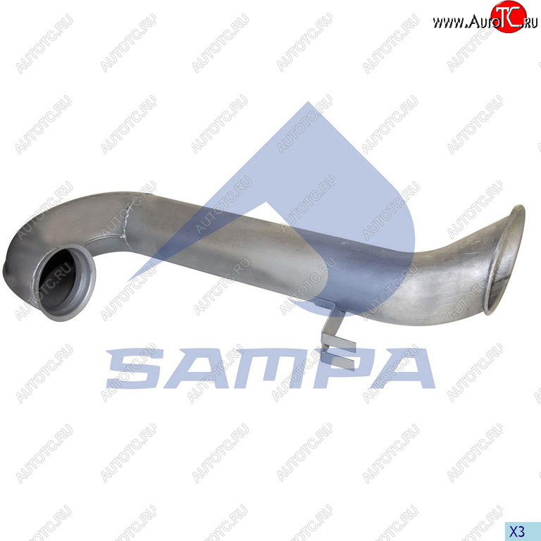7 499 р. Труба выхлопная глушителя DAF SAMPA SAMPA 050.435  с доставкой в г. Керчь