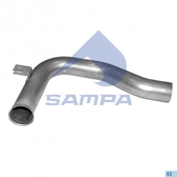 6 849 р. Труба приемная глушителя DAF 95XF SAMPA SAMPA 050.466  с доставкой в г. Керчь. Увеличить фотографию 1