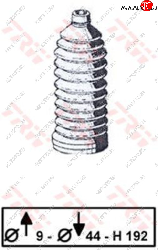 389 р. Пыльник VW Passat (88-) рейки рулевой (без хомутов) FEBI FEBI 05067  с доставкой в г. Керчь