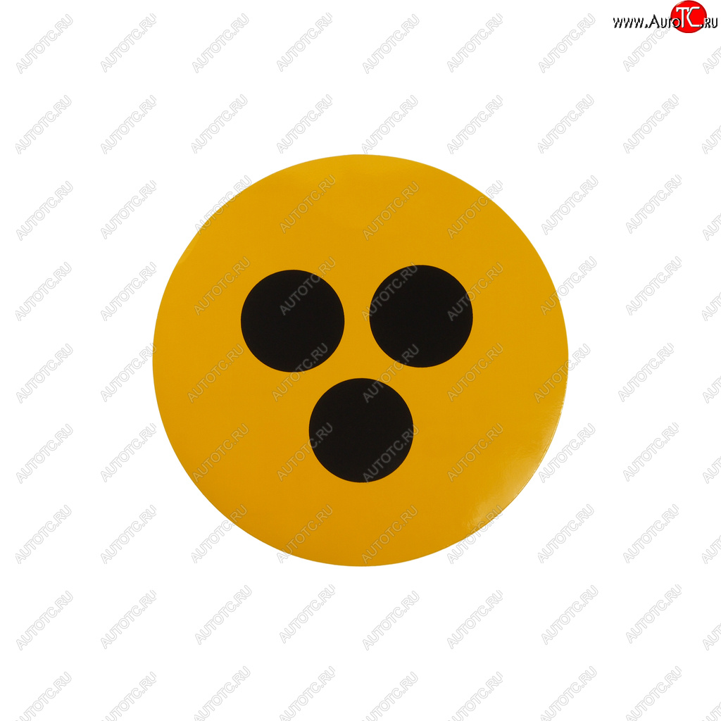 58 р. Наклейка-знак виниловая Глухой водитель d=16см AUTOSTICKERS AUTOSTICKERS 05071046051  с доставкой в г. Керчь