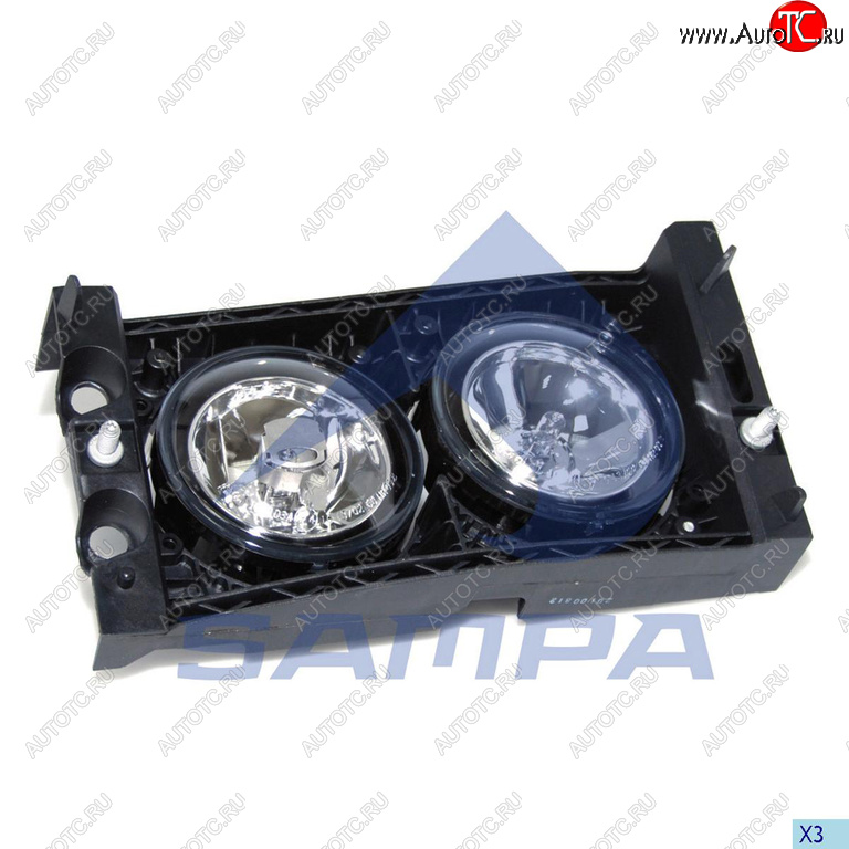 3 689 р. Фара противотуманная DAF XF95,CF65,CF75,CF85,LF45,LF55 правая SAMPA SAMPA 051.087  с доставкой в г. Керчь