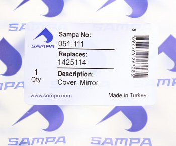 299 р. Крышка DAF XF95,XF105 корпуса зеркала SAMPA SAMPA 051.111  с доставкой в г. Керчь. Увеличить фотографию 3