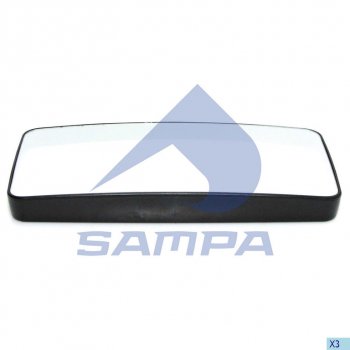 1 189 р. Элемент зеркальный DAF XF,CF MAN F2000 левыйправый с подогревом SAMPA SAMPA 051.118  с доставкой в г. Керчь. Увеличить фотографию 4