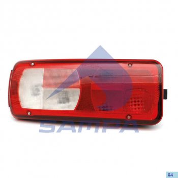 8 299 р. Фонарь задний DAF CF75IV,CF85IV,XF105 левый SAMPA SAMPA 051.480  с доставкой в г. Керчь. Увеличить фотографию 1