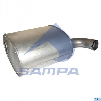 17 999 р. Глушитель IVECO SAMPA SAMPA 060.414  с доставкой в г. Керчь. Увеличить фотографию 1