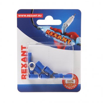111 р. Клемма (кольцо) d=5.3 под провод 1.5-2.5 кв.мм изолированная (10шт.) REXANT REXANT 06-0419-a  с доставкой в г. Керчь. Увеличить фотографию 1