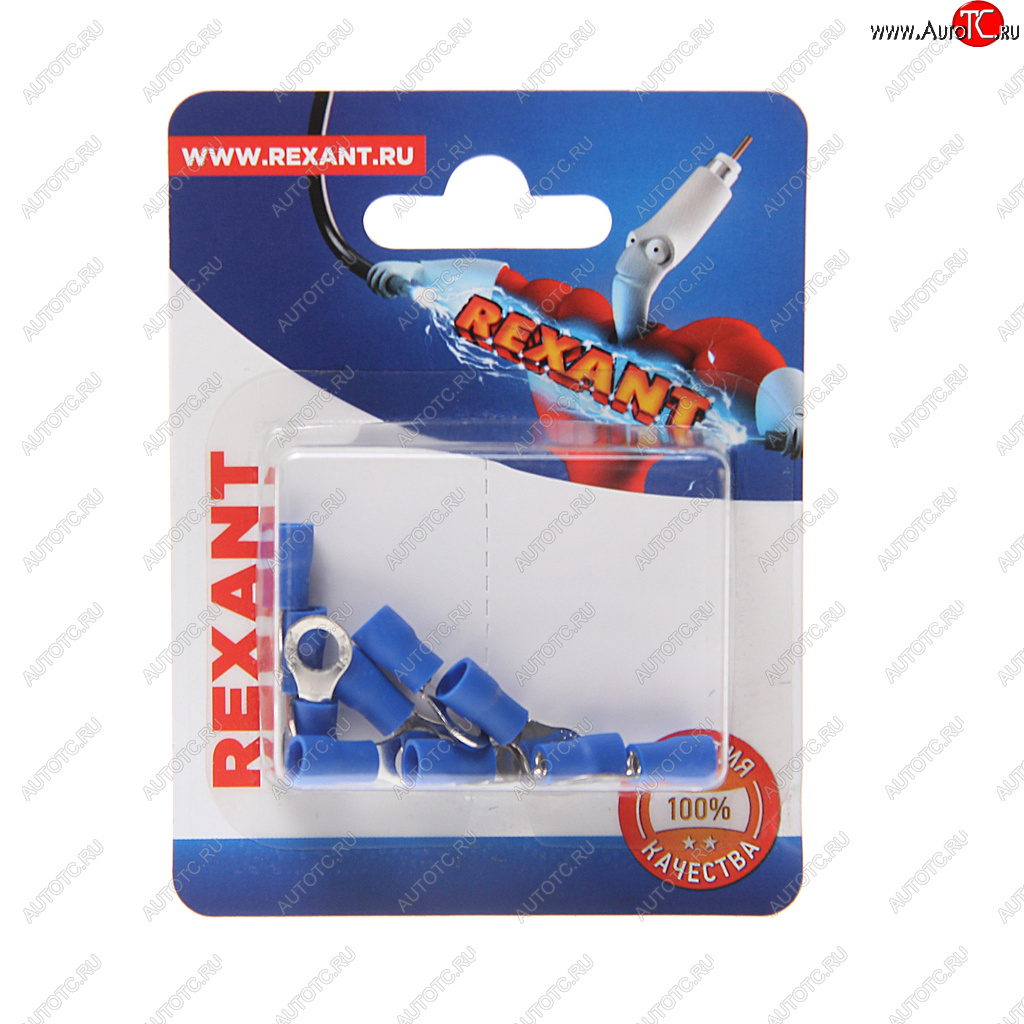 111 р. Клемма (кольцо) d=5.3 под провод 1.5-2.5 кв.мм изолированная (10шт.) REXANT REXANT 06-0419-a  с доставкой в г. Керчь