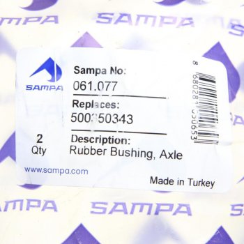 559 р. Сайлентблок IVECO Daily рычага переднего верхний (38х65х34) SAMPA SAMPA 061.077  с доставкой в г. Керчь. Увеличить фотографию 3