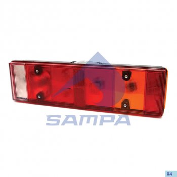2 399 р. Фонарь задний IVECO левый (467х132мм) IVECO-разъем сзади SAMPA SAMPA 061.079  с доставкой в г. Керчь. Увеличить фотографию 1