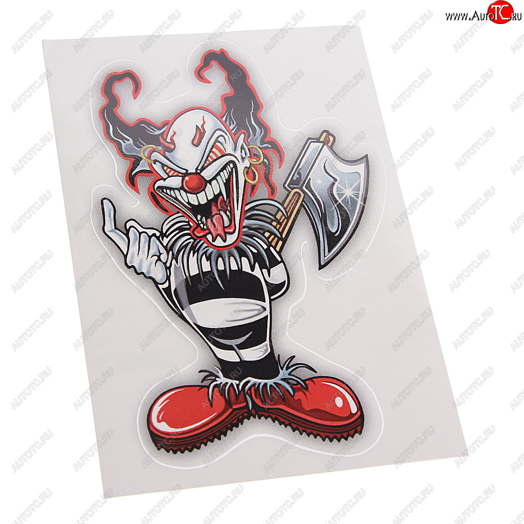 64 р. Наклейка виниловая вырезанная Joker 11х17см полноцветная AUTOSTICKERS AUTOSTICKERS 061320  с доставкой в г. Керчь