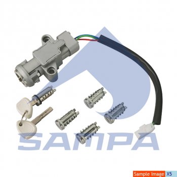 12 299 р. Замок зажигания IVECO Stralis с личинками комплект (замена на 500086531) SAMPA SAMPA 062.052  с доставкой в г. Керчь. Увеличить фотографию 4