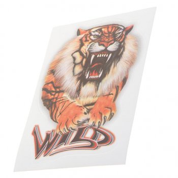 65 р. Наклейка виниловая Тигр (Wild) 16х12см полноцветная AUTOSTICKERS AUTOSTICKERS 063829  с доставкой в г. Керчь. Увеличить фотографию 1