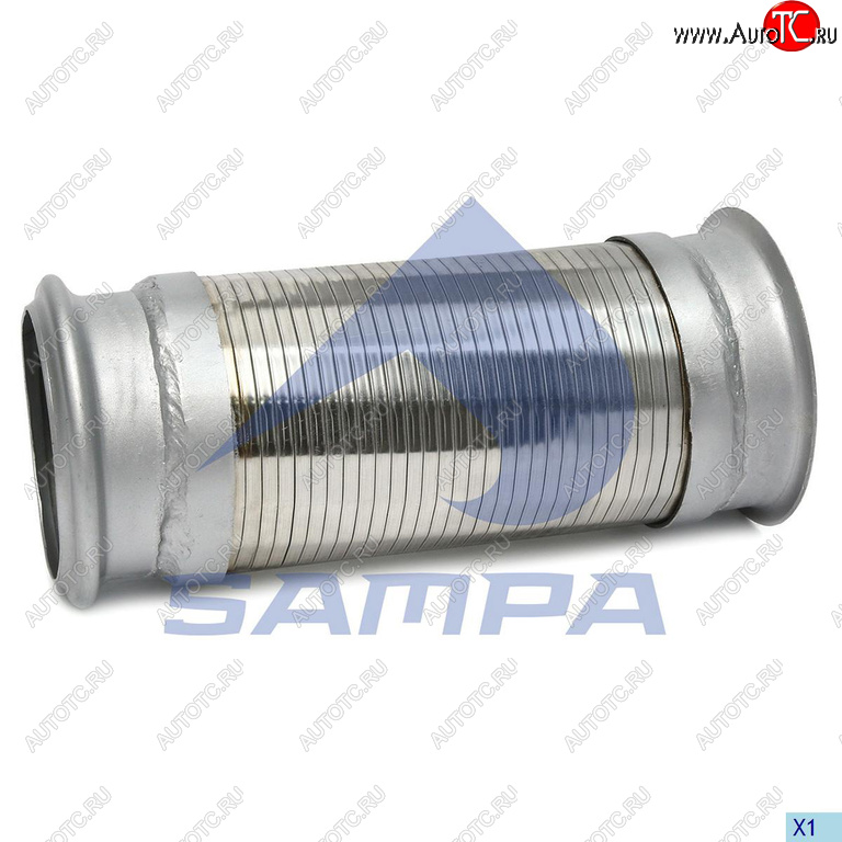 3 199 р. Гофра IVECO глушителя с фланцем (129x290) SAMPA SAMPA 064.387  с доставкой в г. Керчь