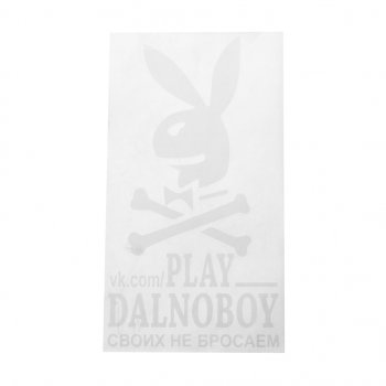 180 р. Наклейка виниловая вырезанная PLAY DALNOBOY Своих не бросаем 17х32см белая AUTOSTICKERS AUTOSTICKERS 065915хбл  с доставкой в г. Керчь. Увеличить фотографию 1
