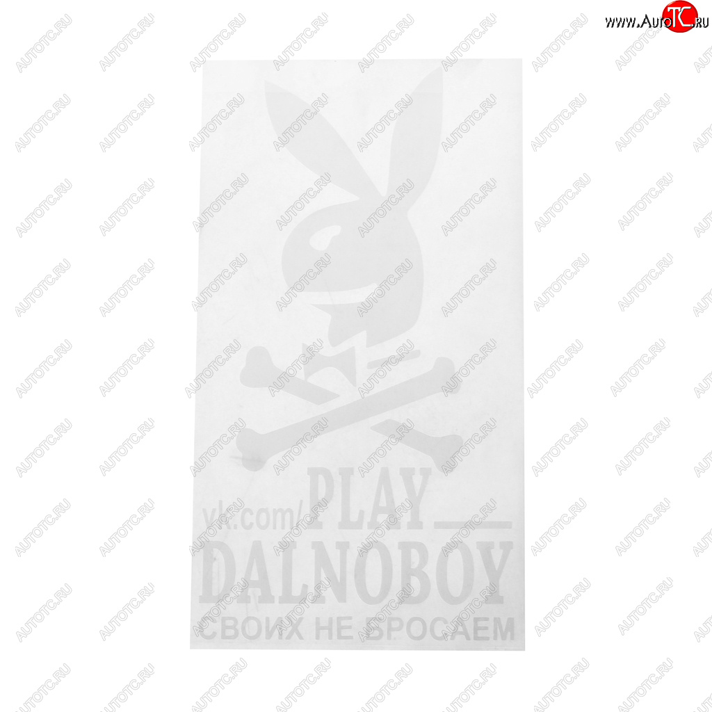 180 р. Наклейка виниловая вырезанная PLAY DALNOBOY Своих не бросаем 17х32см белая AUTOSTICKERS AUTOSTICKERS 065915хбл  с доставкой в г. Керчь