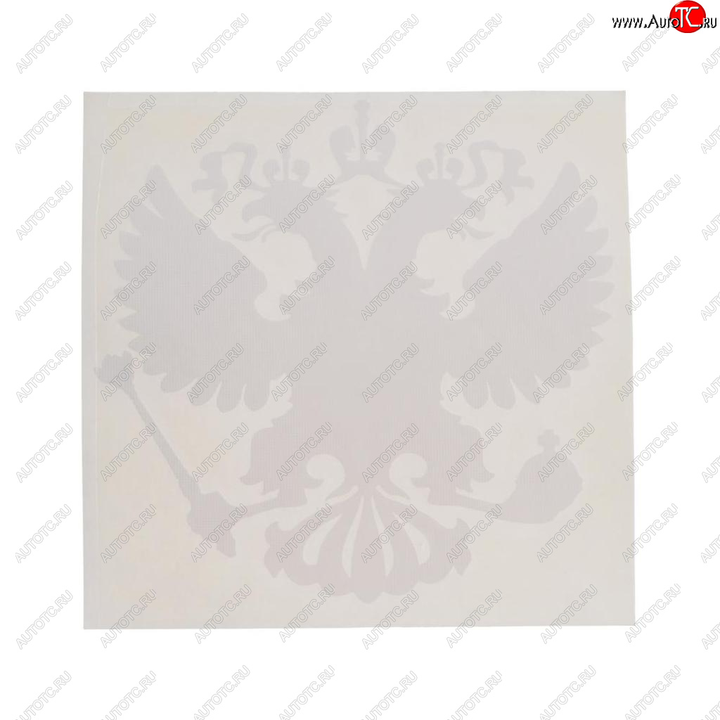 87 р. Наклейка виниловая вырезанная Герб России 10х10см белая AUTOSTICKERS AUTOSTICKERS 069562  с доставкой в г. Керчь