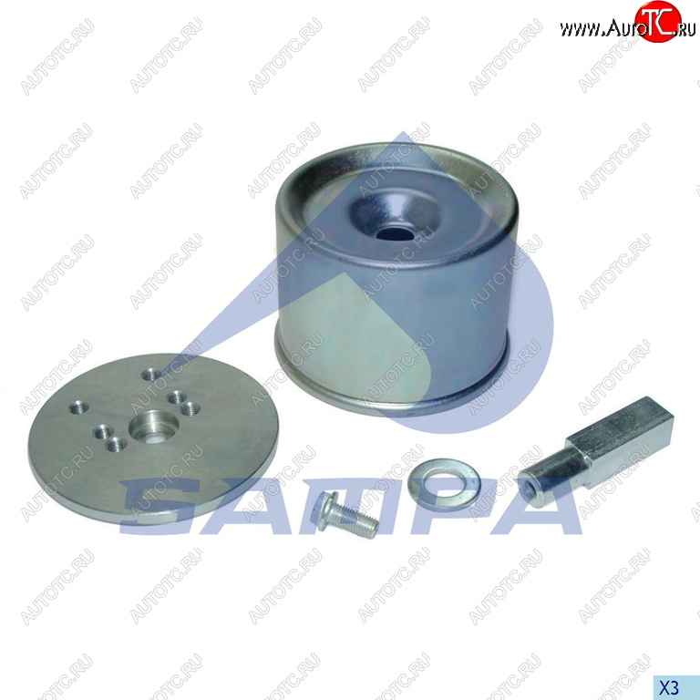3 299 р. Ремкомплект BPW пневморессоры (стакан,палец,болты,плита) SAMPA SAMPA 070.601  с доставкой в г. Керчь