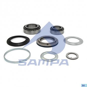 5 499 р. Ремкомплект BPW ступицы (ECO Plus,10-12т) (подшипники,уплотнения) SAMPA SAMPA 070.700  с доставкой в г. Керчь. Увеличить фотографию 1