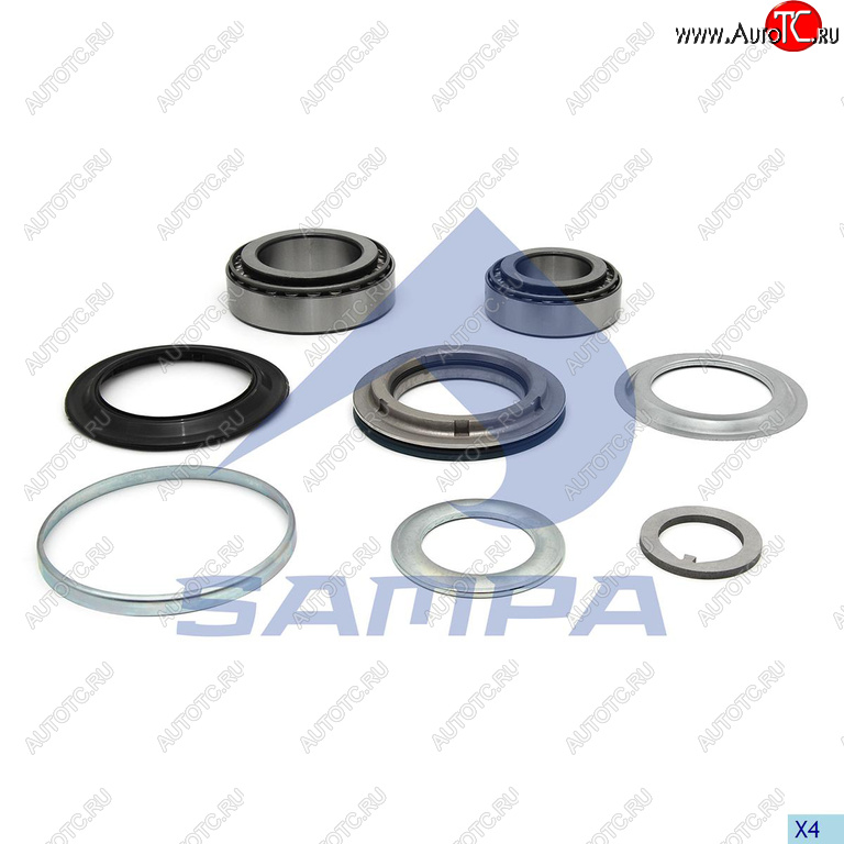 5 499 р. Ремкомплект BPW ступицы (ECO Plus,10-12т) (подшипники,уплотнения) SAMPA SAMPA 070.700  с доставкой в г. Керчь