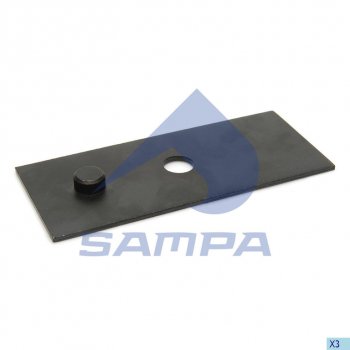579 р. Пластина BPW рессоры (235х98х5) SAMPA SAMPA 071.016  с доставкой в г. Керчь. Увеличить фотографию 1