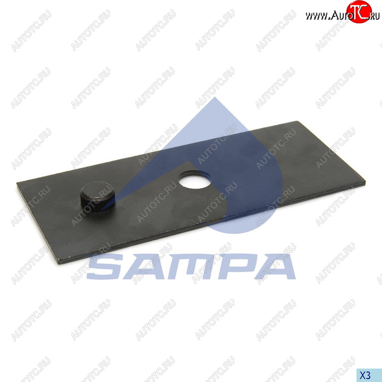 579 р. Пластина BPW рессоры (235х98х5) SAMPA SAMPA 071.016  с доставкой в г. Керчь