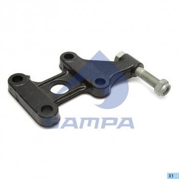 4 999 р. Подкладка BPW рессоры с креплением под амортизатор правая SAMPA SAMPA 071.052  с доставкой в г. Керчь. Увеличить фотографию 1