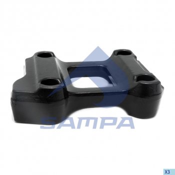 3 389 р. Кронштейн BPW крепления рессоры левой (без пальца) SAMPA SAMPA 071.071  с доставкой в г. Керчь. Увеличить фотографию 1