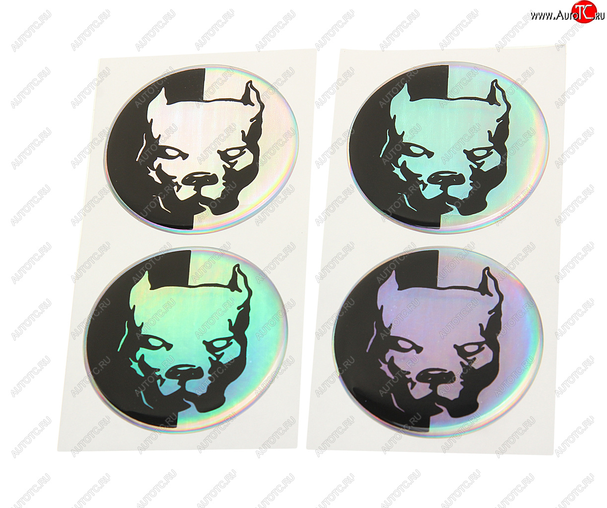 264 р. Эмблема диска колесного Pitbul негатив (6см) комплект 4шт. AUTOSTICKERS AUTOSTICKERS 071879  с доставкой в г. Керчь