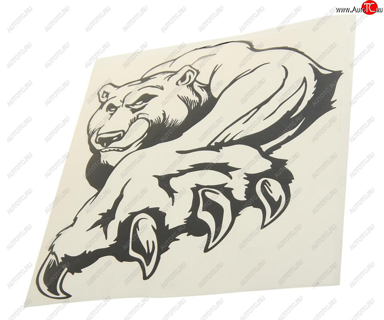 201 р. Наклейка виниловая вырезанная Медведь 23х25см черная AUTOSTICKERS AUTOSTICKERS 073040  с доставкой в г. Керчь